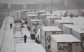 Winter Semi Trucker Woes