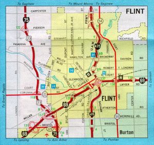 Flint Michigan Map